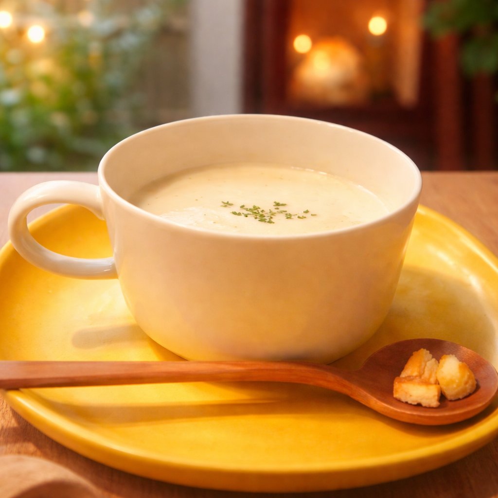 季節の野菜を使ったスープ